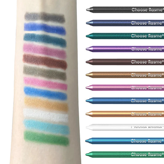 Color swatches on a arm with 'Choose Rasme' crayons displayed.