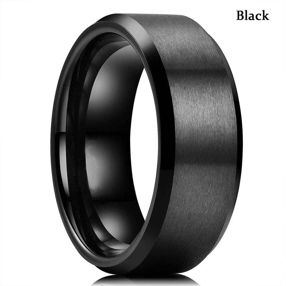 Black ring on a white background