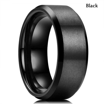 Black ring on a white background