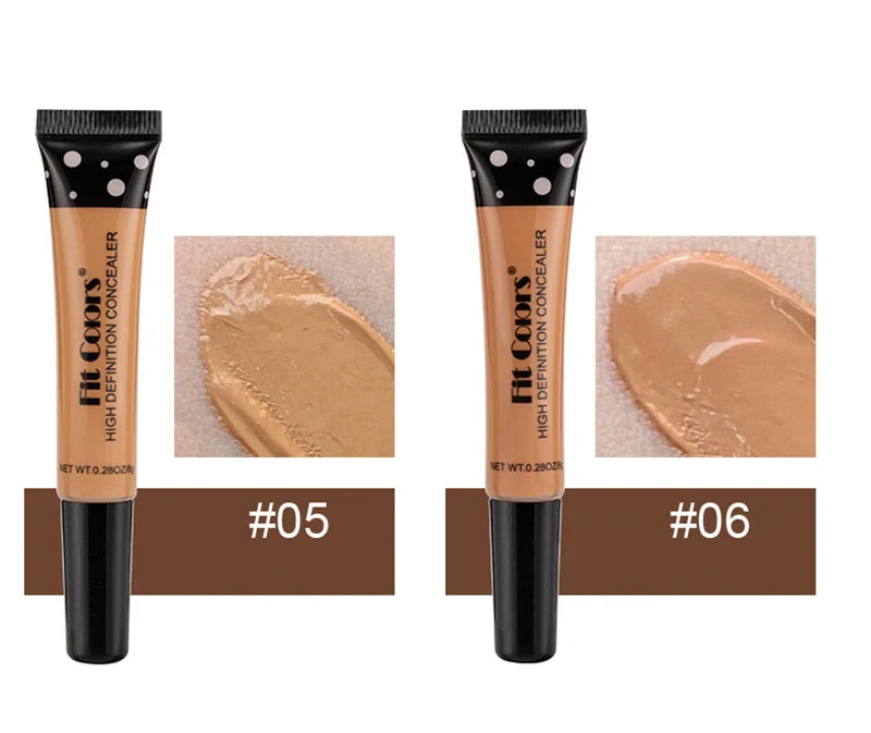 Two tubes of L'Oréal High Definition Concealer with swatches on a white background.