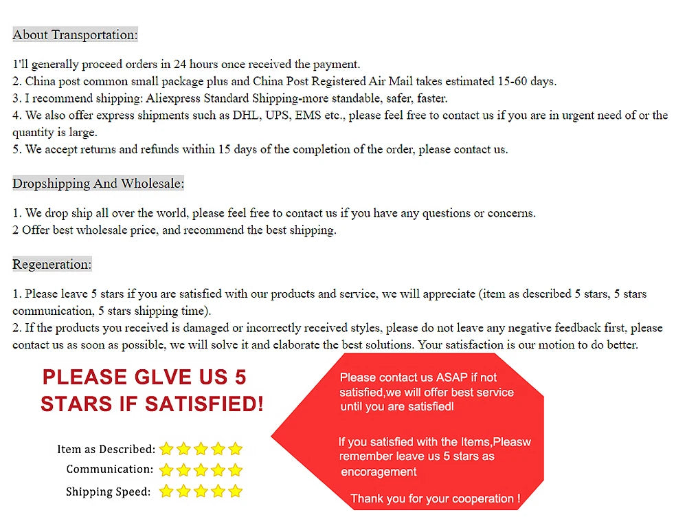 Text-based feedback form with rating request on a white background