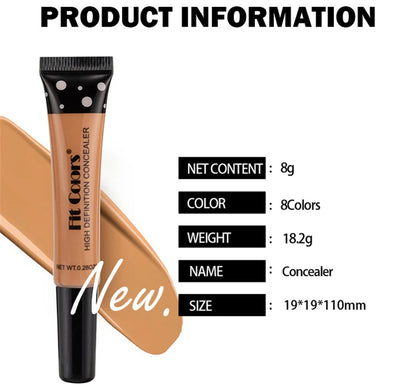 Fit Color High Definition Concealer with product information on a white background