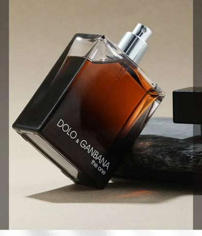 Perfume bottle labeled 'Dolo & Ganaba' on a neutral background