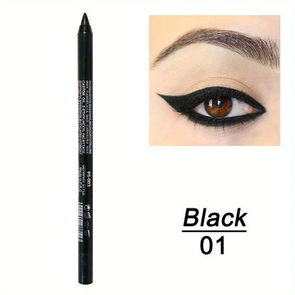 Black eyeliner pencil with an inset of a eye wearing the eyeliner.
