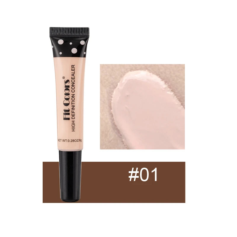 Fit Concealer tube with applicator and swatch on a white background