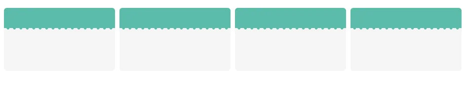 Five identical teal stripes on a white background