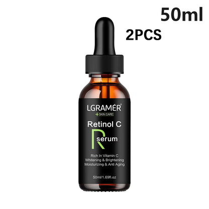 LGRAMER Retinol C serum bottle with dropper on a white background