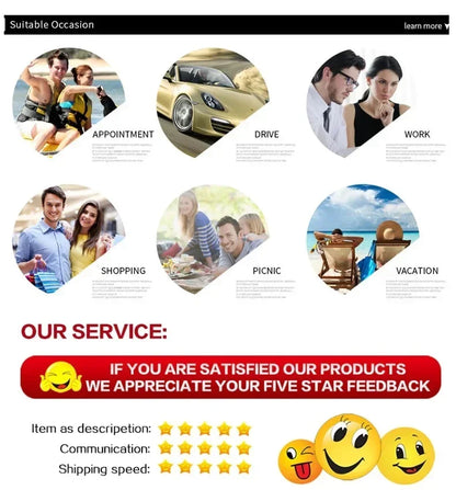 Promotional graphic with various scenarios and a call to action for feedback.
