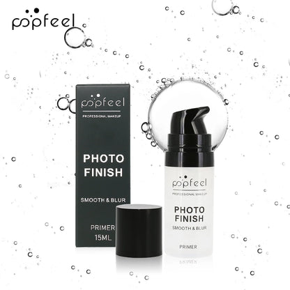 Popfeel Photo Finish primer with packaging on a white background