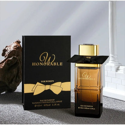 Honorable Eau de Parfum bottle and packaging on a neutral background