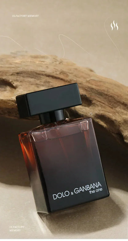 Dolce & Gabbana perfume bottle on a textured surface