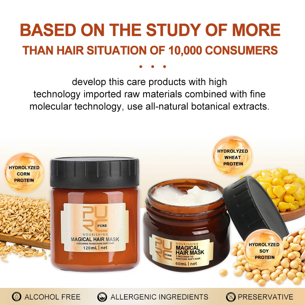 Hair care product with ingredients and text about consumer study and product development