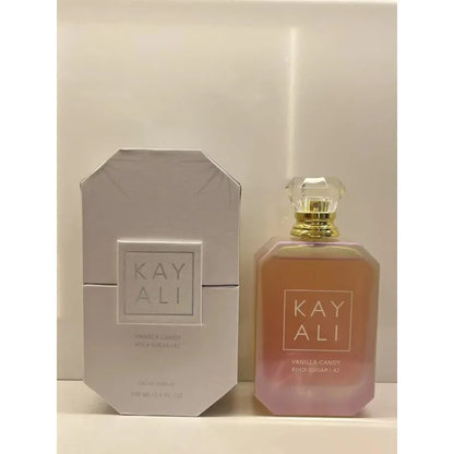 Kay Ali perfume bottle and packaging on a neutral background