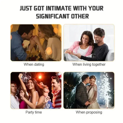 Meme showing different stages of intimacy with a couple, including dating, living together, party time, and proposing.